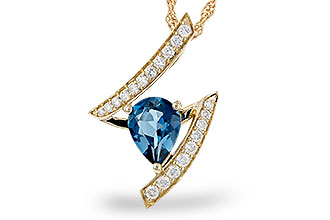 A311-37847: NECK 1.04 LONDON BLUE TOPAZ 1.23 TGW (8x6MM)