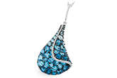 B224-14219: NECK 4.81 BLUE TOPAZ 4.94 TGW