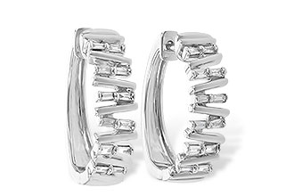 B226-86983: EARR .30 TW BAGUETTE DIAS