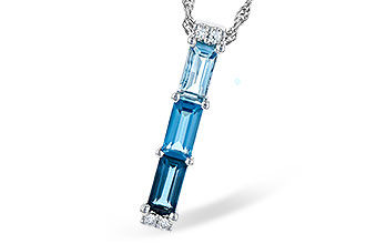 B309-57865: NECK 1.26 BLUE TOPAZ 1.30 TGW