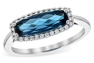 C226-86983: LDS RG 1.79 LONDON BLUE TOPAZ 1.90 TGW