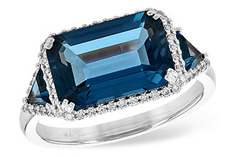 E226-84219: LDS RG 4.60 TW LONDON BLUE TOPAZ 4.82 TGW (12x8MM)