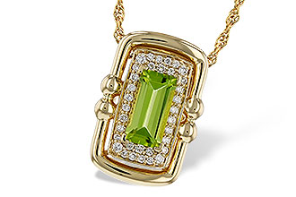 E311-45119: NECKLACE .72 PERIDOT .84 TGW (8x4MM PER)