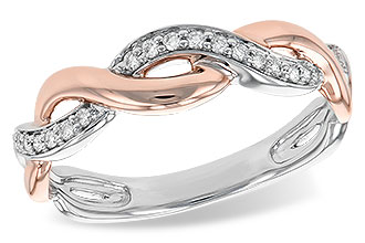 H222-30555: LDS DIA WED RG .10 TW (ROSE & WG)