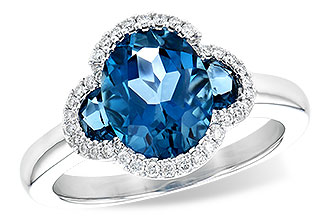H226-87873: LDS RG 3.04 TW LONDON BLUE TOPAZ 3.20 TGW