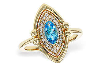 H311-45110: LDS RG .54 BLUE TOPAZ .70 TGW (8x4MM BT)