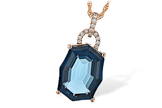K225-99719: NECK 11.75 LONDON BLUE TOPAZ 11.85 TGW