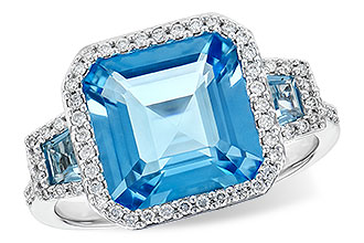 K226-89682: LDS RG 4.40 TW BLUE TOPAZ 4.60 TGW