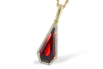 K309-56910: NECK 4.00 GARNET 4.17 TGW