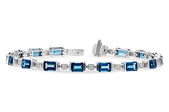 K309-56946: BRACELET 7.90 LONDON BLUE TOPAZ 8.13 TGW