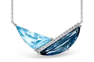 K309-57873: NECK 4.66 BLUE TOPAZ 4.75 TGW (18")