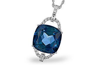 K311-37873: NECK 9.00 LONDON BLUE TOPAZ 9.20 TGW (12MM LBT)