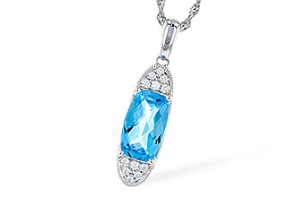 M310-46028: NECK 2.02 BLUE TOPAZ 2.12 TGW